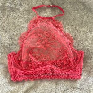 Victoria's Secret Lace Bralette in Bold Pink